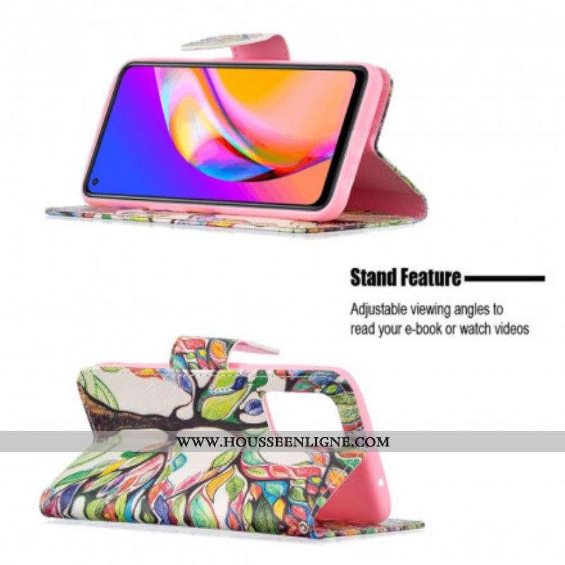 Housse Oppo A94 5G Arbre Coloré