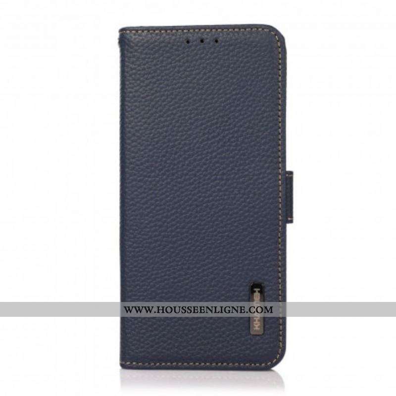 Housse Oppo A94 5G Cuir Litchi KHAZNEH RFID