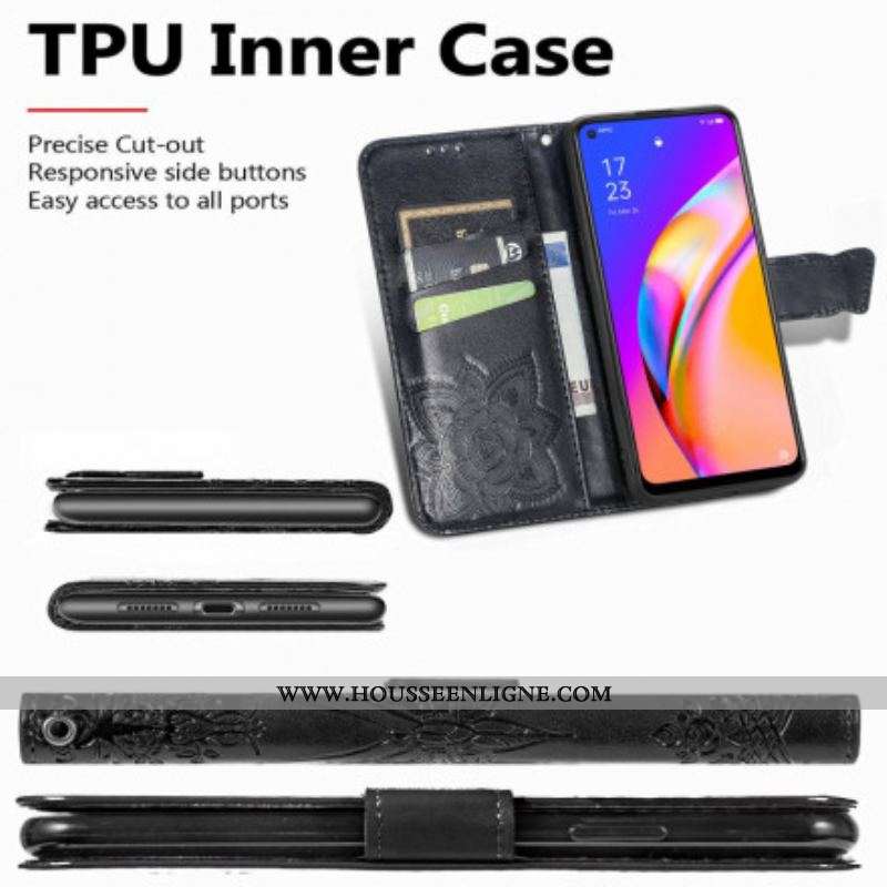 Housse Oppo A94 5G Demi Papillons