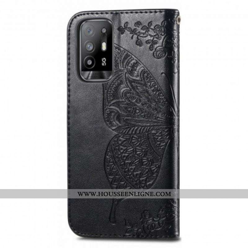 Housse Oppo A94 5G Demi Papillons