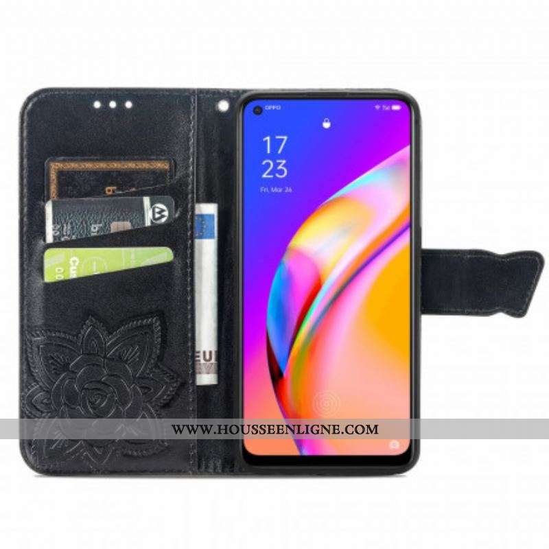 Housse Oppo A94 5G Demi Papillons