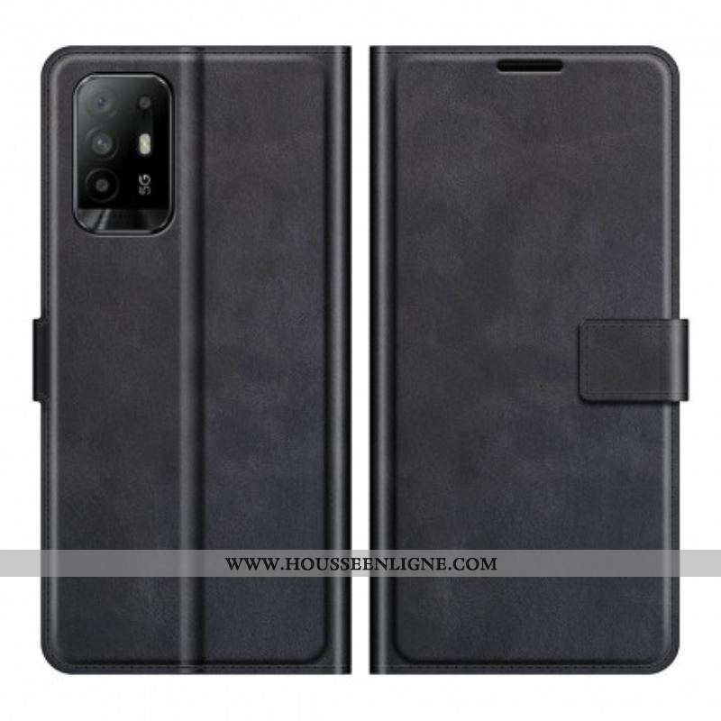 Housse Oppo A94 5G Effet Cuir Slim Extrême