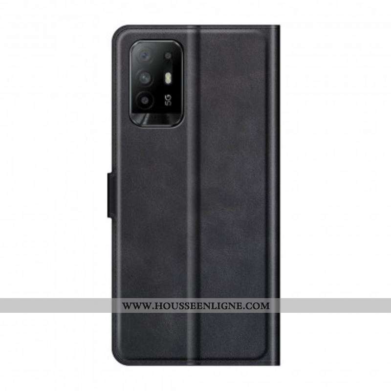 Housse Oppo A94 5G Effet Cuir Slim Extrême