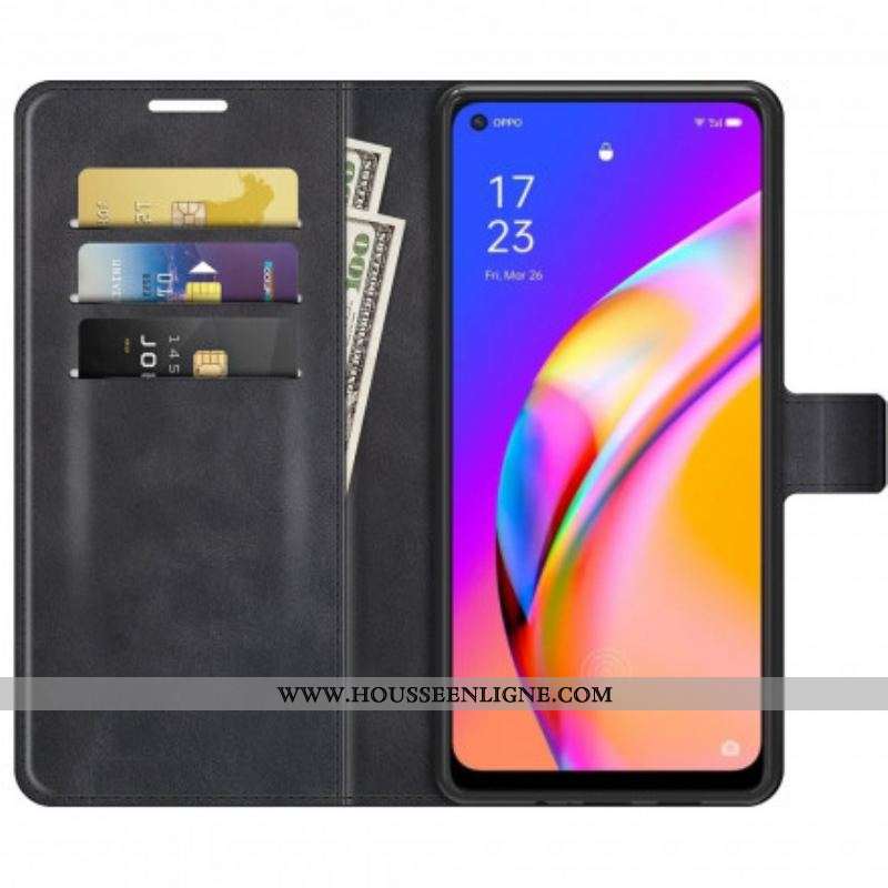 Housse Oppo A94 5G Effet Cuir Slim Extrême