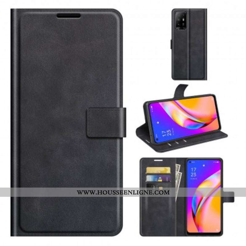 Housse Oppo A94 5G Effet Cuir Slim Extrême