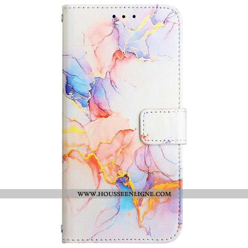 Housse Oppo A94 5G Marbre avec Lanière