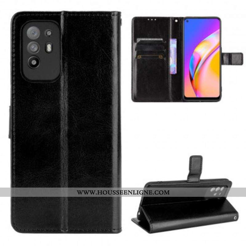 Housse Oppo A94 5G Simili Cuir Flashy