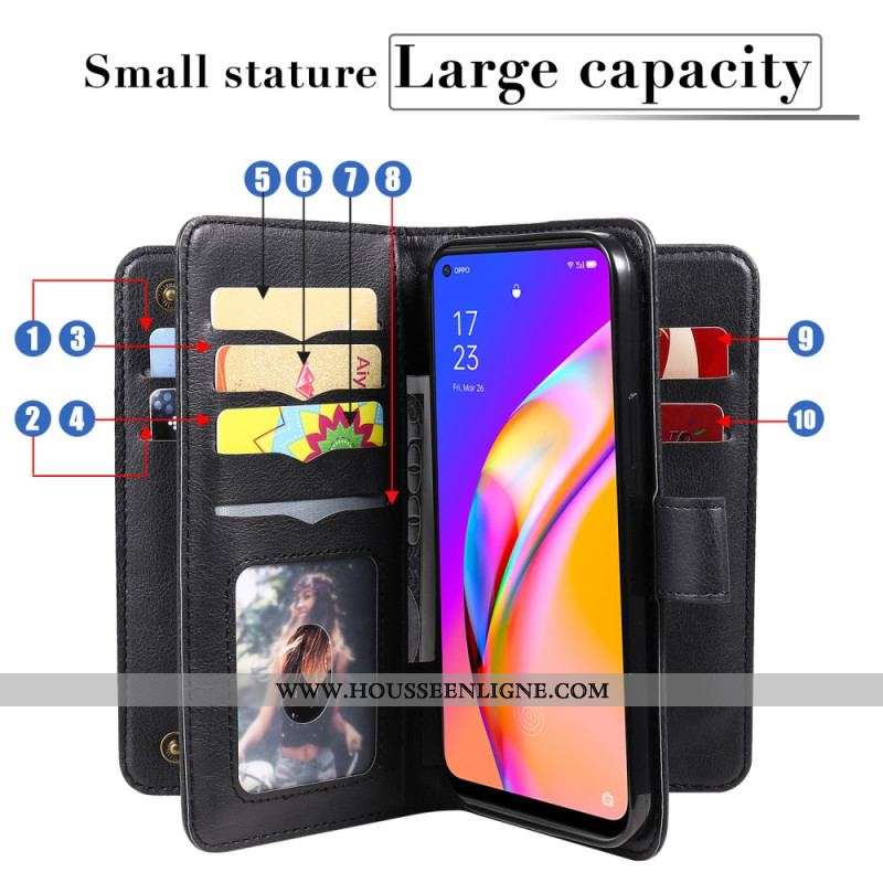 Housse Oppo A94 5G Simili Cuir Porte-Cartes