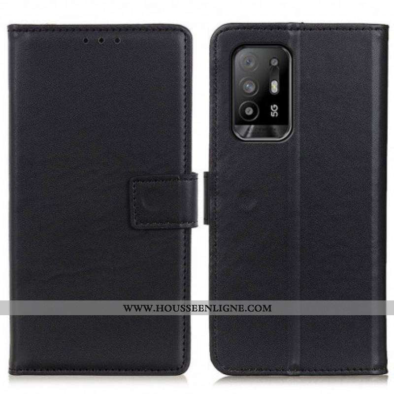 Housse Oppo A94 5G  Simili Cuir Simple
