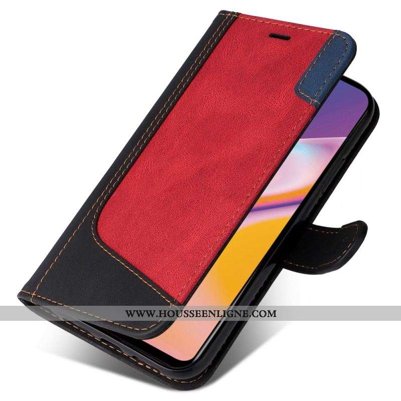 Housse Oppo A94 5G Tricolore avec Lanière