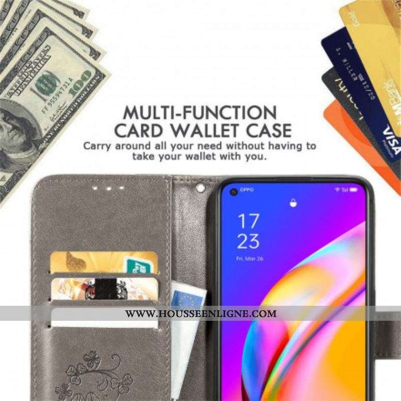 Housse Oppo A94 5G Trèfle Quatre Feuilles