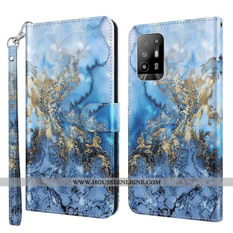 Housse Oppo A94 5G Valley avec Lanière