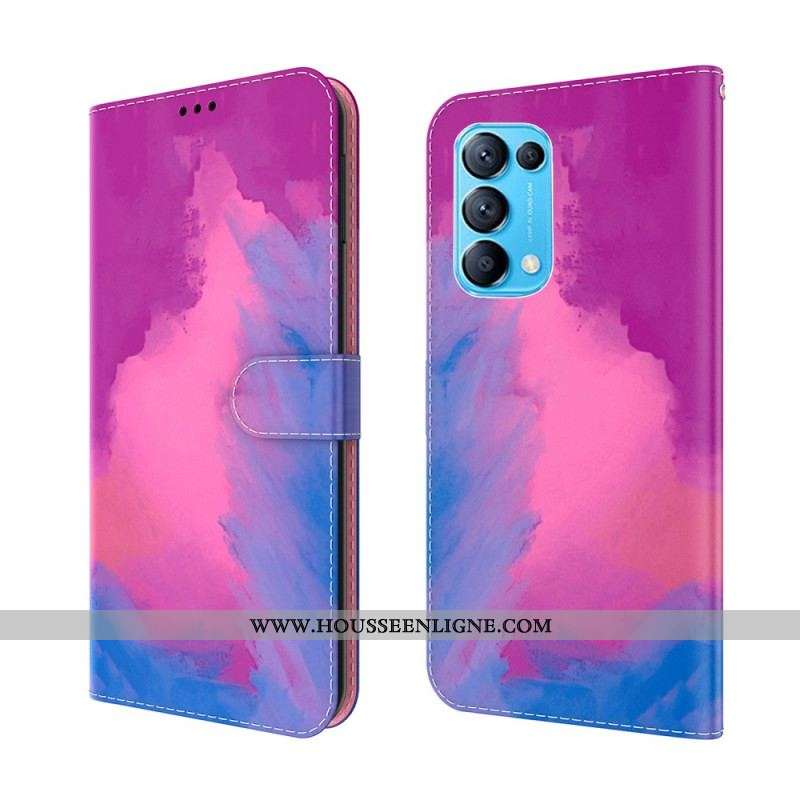 Housse Oppo Find X3 Lite Aquarelle