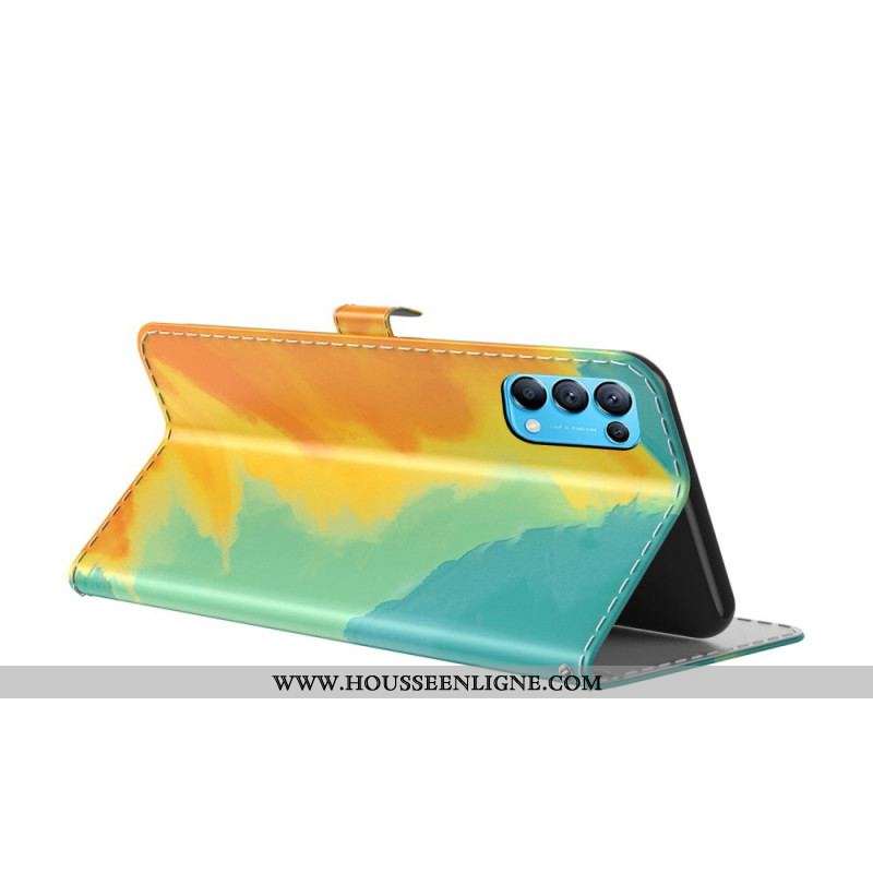 Housse Oppo Find X3 Lite Aquarelle