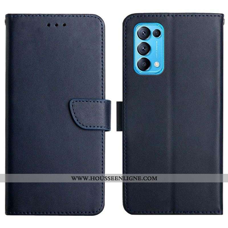 Housse Oppo Find X3 Lite Cuir Nappa Véritable