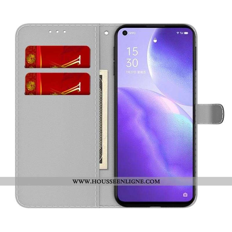 Housse Oppo Find X3 Lite Motif Abstrait