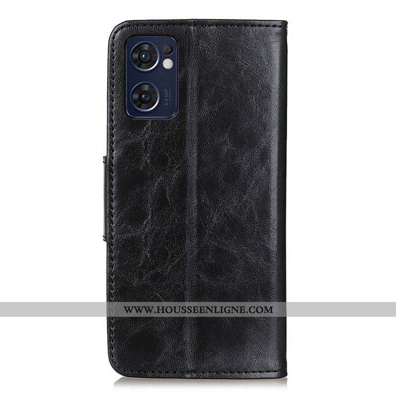 Housse Oppo Find X3 Lite Rabat Magnétique Texture