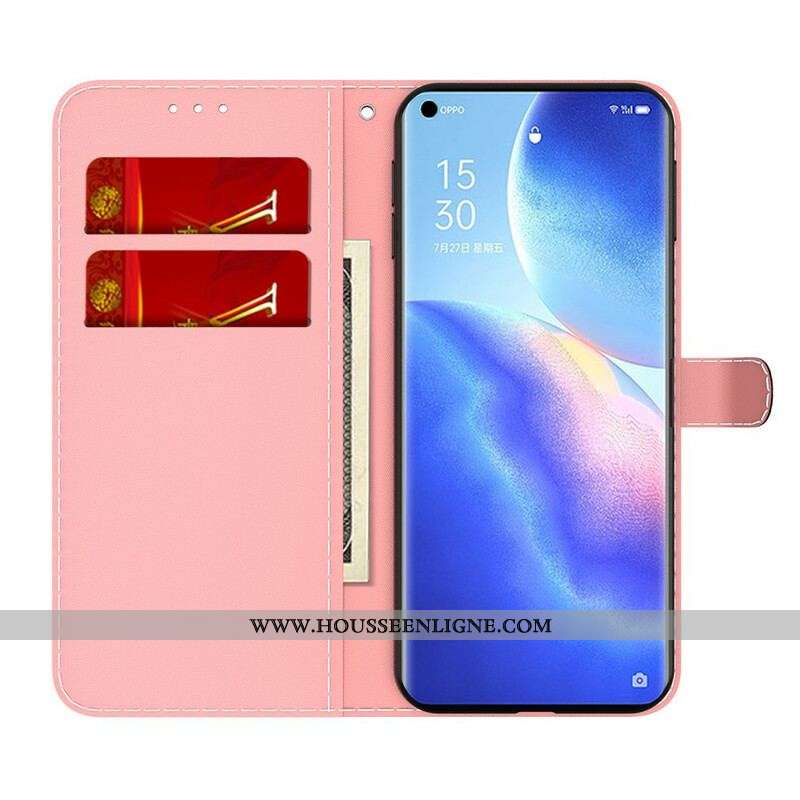 Housse Oppo Find X3 Neo Abstraction Coloré