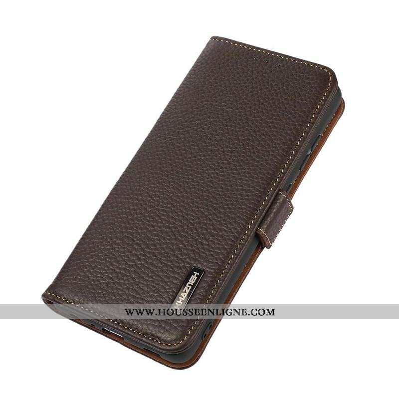 Housse Oppo Find X3 Neo Cuir Litchi KHAZNEH RFID