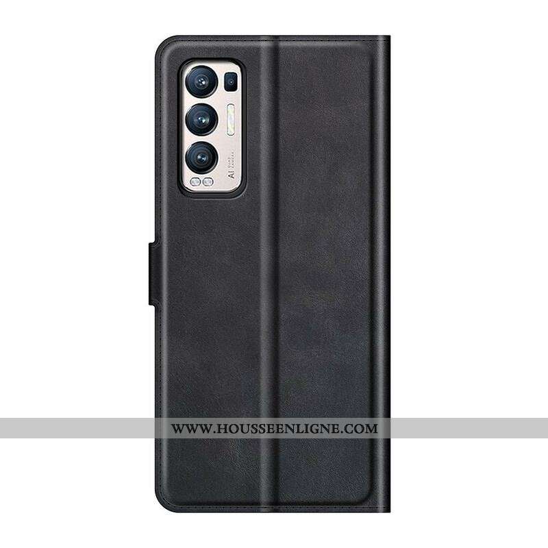Housse Oppo Find X3 Neo Effet Cuir Slim Extrême