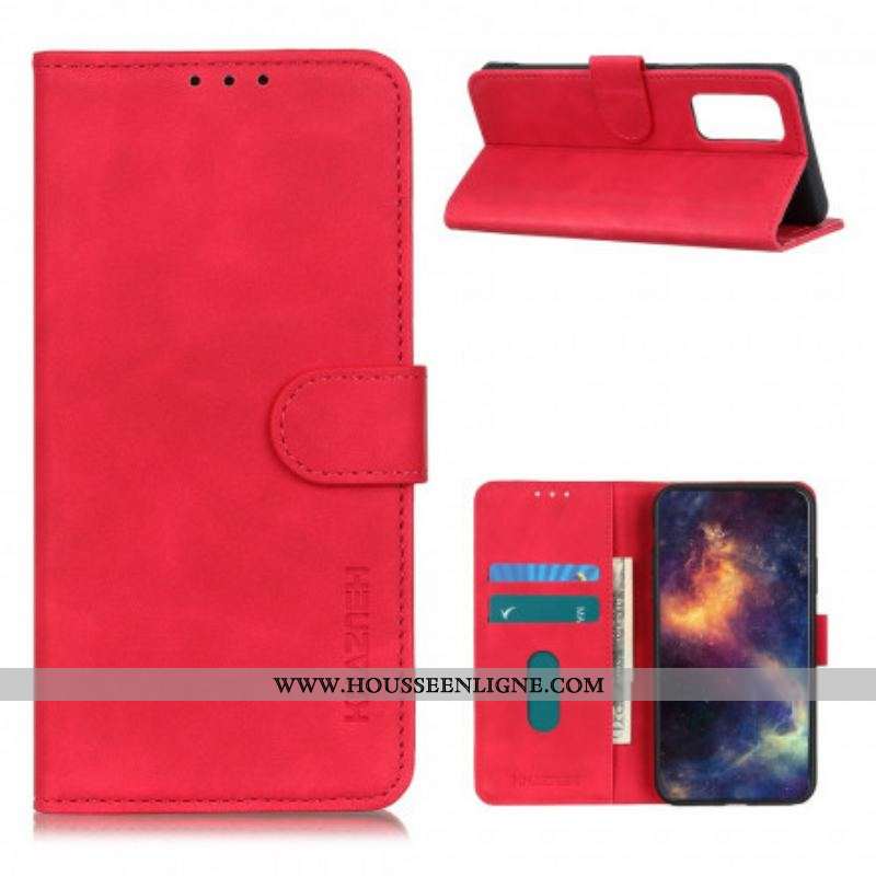Housse Oppo Find X3 Neo Mate Effet Cuir Vintage KHAZNEH