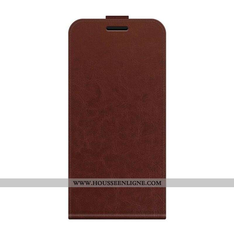 Housse Oppo Find X3 Neo Rabat Vertical Effet Cuir