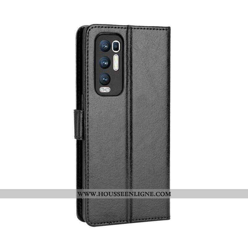 Housse Oppo Find X3 Neo Simili Cuir Flashy