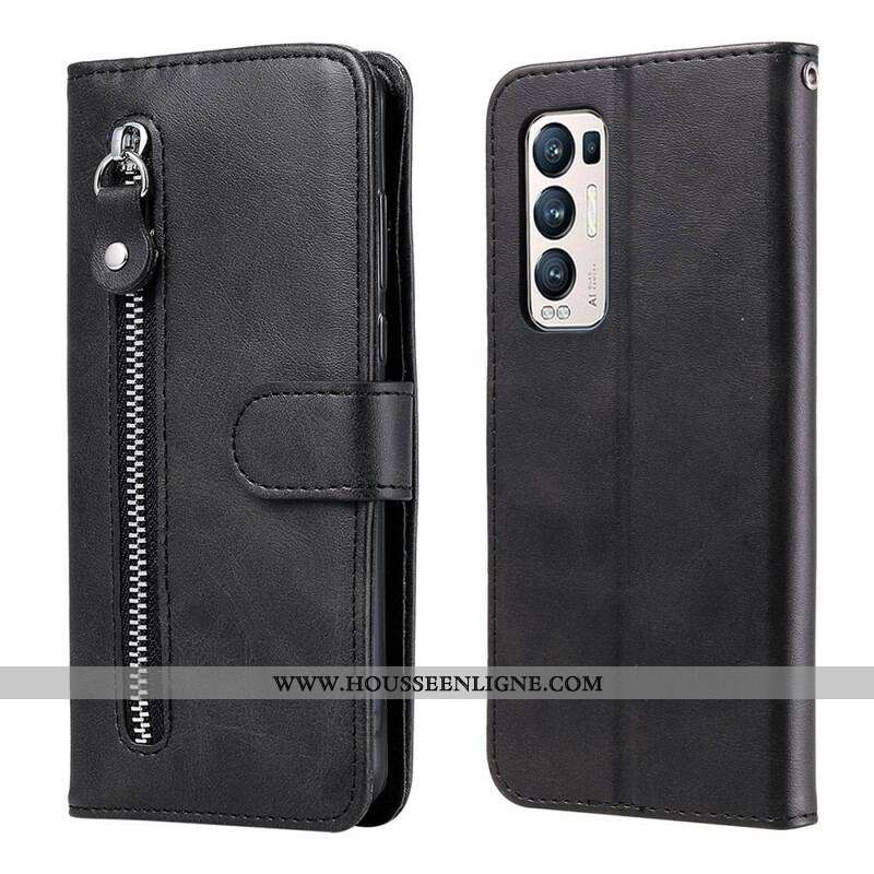 Housse Oppo Find X3 Neo Vintage Porte-Monnaie