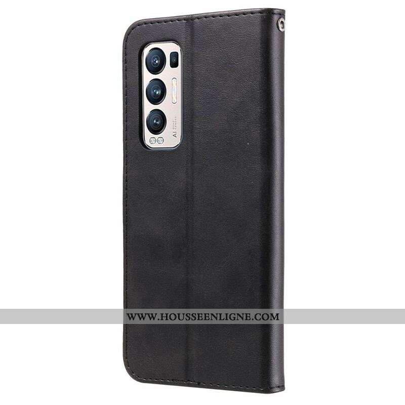 Housse Oppo Find X3 Neo Vintage Porte-Monnaie
