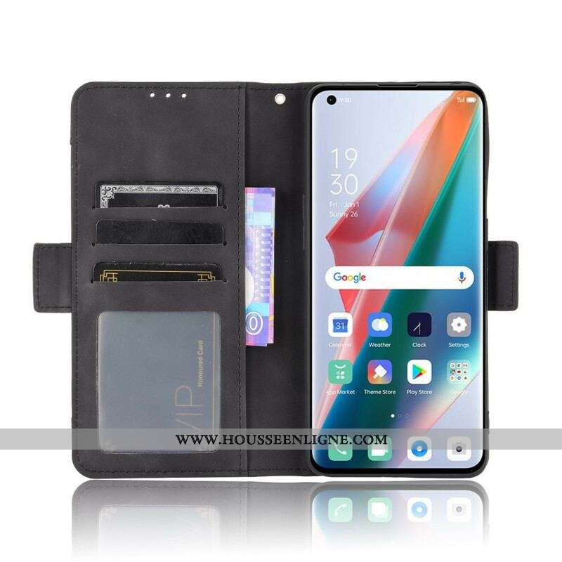 Housse Oppo Find X3 / X3 Pro Classe Première Multi-Cartes