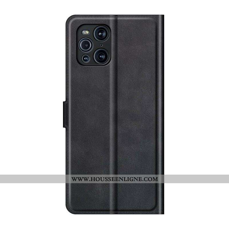 Housse Oppo Find X3 / X3 Pro Effet Cuir Slim Extrême