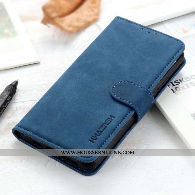 Housse Oppo Find X3 / X3 Pro Mate Effet Cuir Vintage KHAZNEH