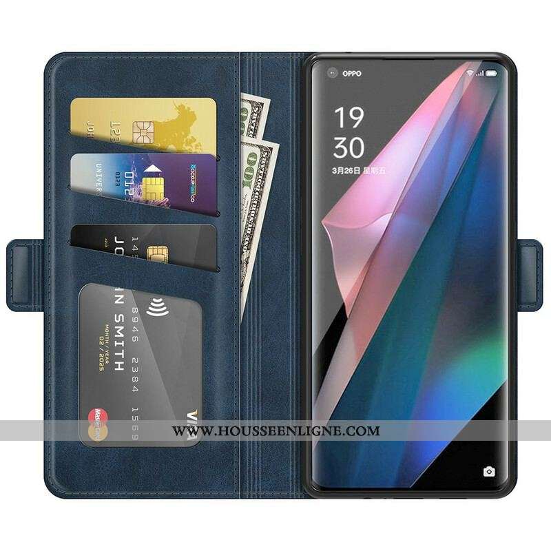Housse Oppo Find X3 / X3 Pro Rabat Double Classique
