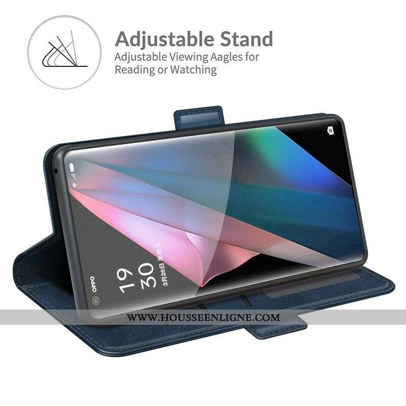Housse Oppo Find X3 / X3 Pro Rabat Double Classique