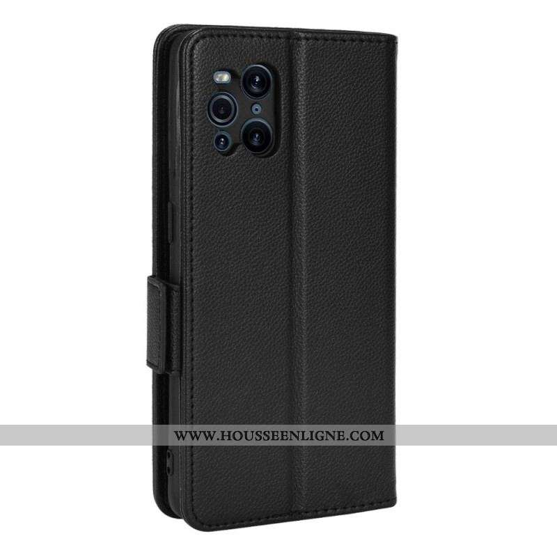 Housse Oppo Find X3 / X3 Pro Rabat Double Litchi New Colors