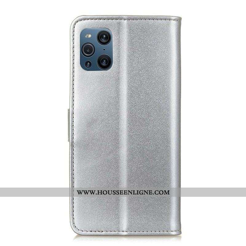 Housse Oppo Find X3 / X3 Pro Simili Cuir Simple