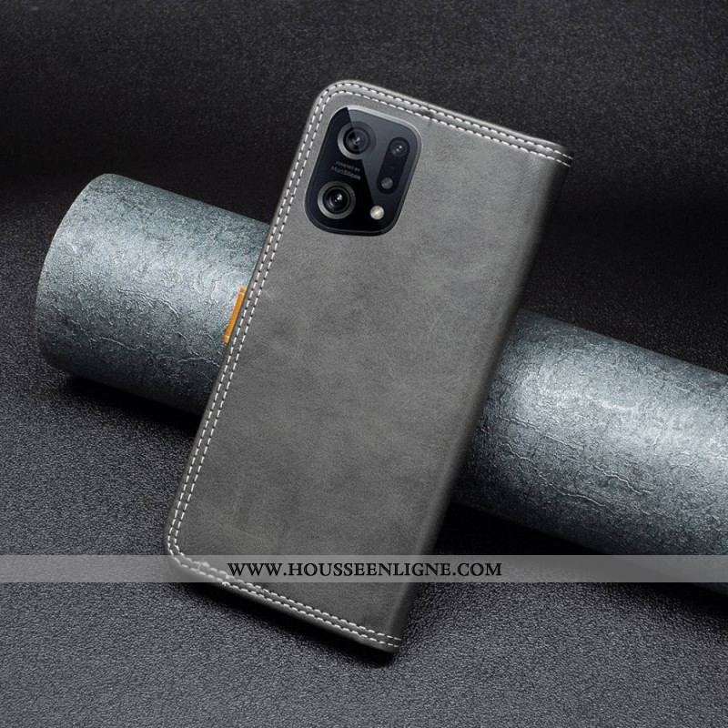 Housse Oppo Find X5 Bicolore avec Sangle
