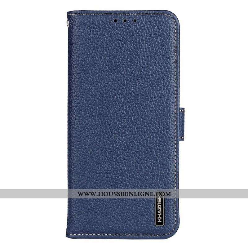 Housse Oppo Find X5 Cuir Litchi KHAZNEH