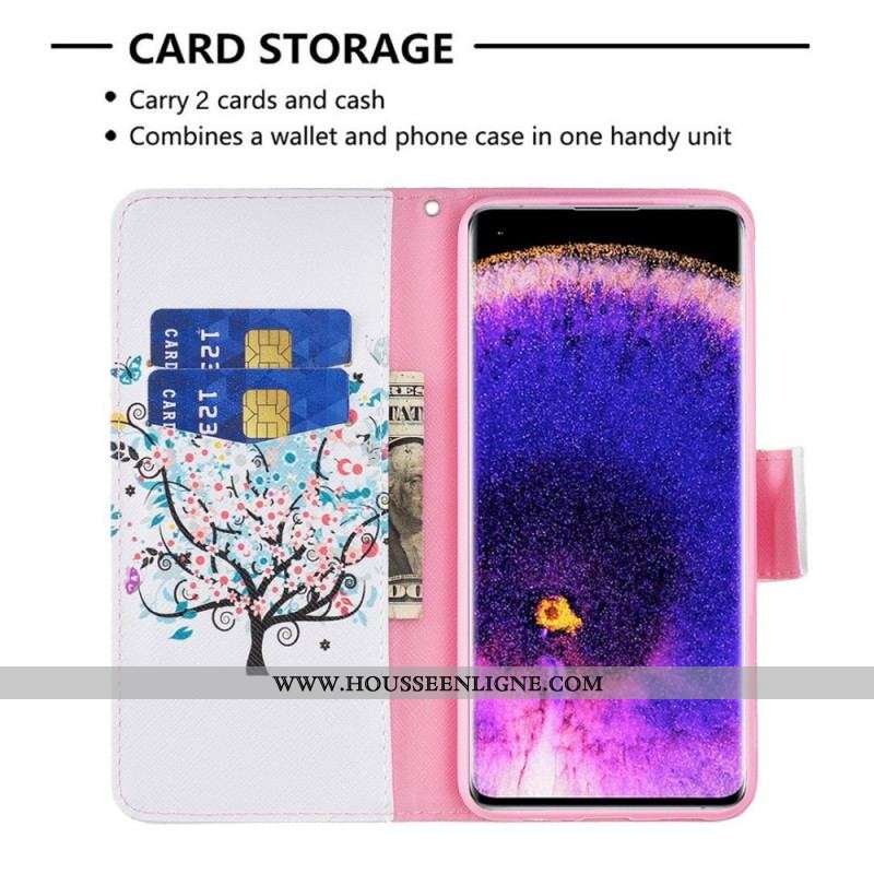 Housse Oppo Find X5 Flowered Tree