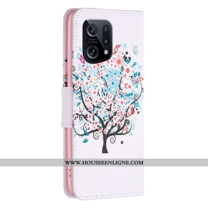 Housse Oppo Find X5 Flowered Tree