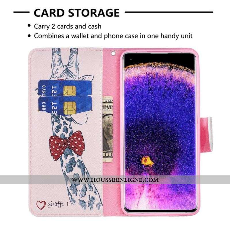 Housse Oppo Find X5 Girafe Intello