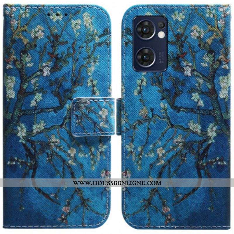 Housse Oppo Find X5 Lite Arbre Fleuri Premium
