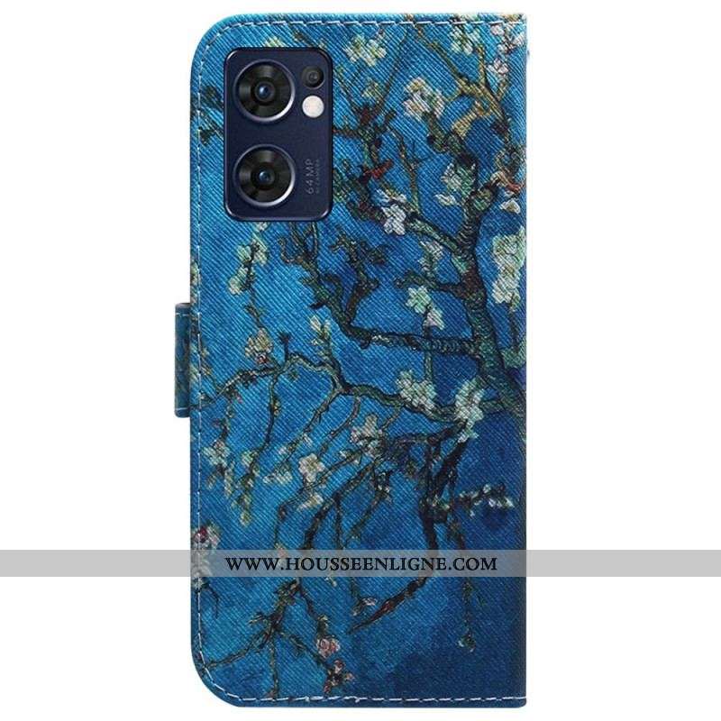 Housse Oppo Find X5 Lite Arbre Fleuri Premium