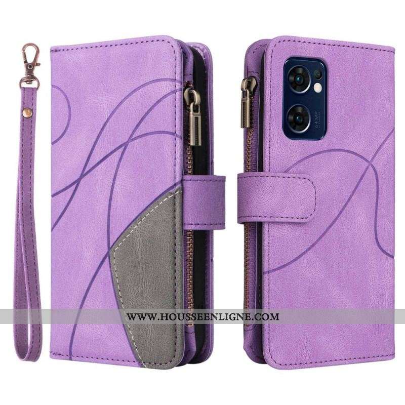 Housse Oppo Find X5 Lite Bicolore Multi-fonctions