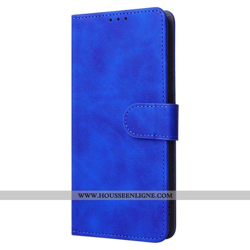 Housse Oppo Find X5 Lite Effet Cuir Uni à Lanière