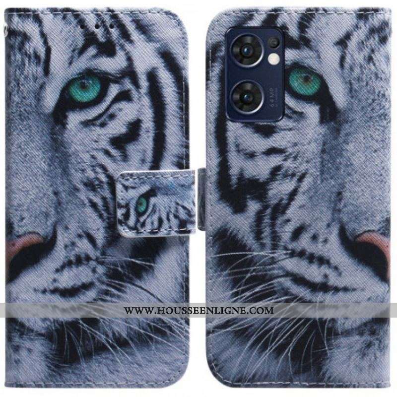 Housse Oppo Find X5 Lite Face de Tigre