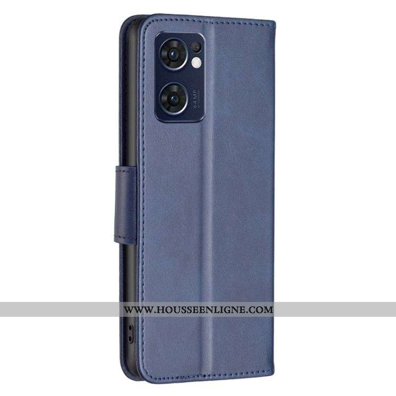 Housse Oppo Find X5 Lite Fermoir Oblique
