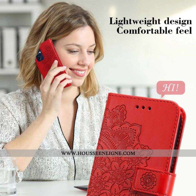 Housse Oppo Find X5 Lite Mandala avec Lanière