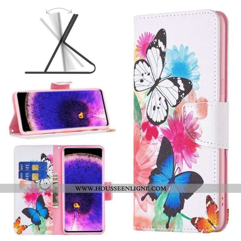 Housse Oppo Find X5 Lite Papillons Peints