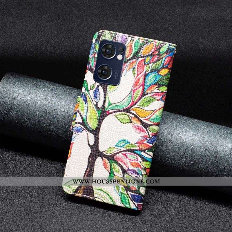 Housse Oppo Find X5 Lite Peinture Arbre